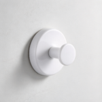 2-Piece Stainless Suction Cup Hook White