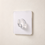 6-Piece Self-Adhesive PVC Wall Hooks for Glass Doors
