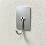Stainless Steel No-Drill Adhesive Wall Hooks for Rough Walls